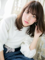 クオーレ ヘア アンジュ 水戸店(CUORE HAIR ange)&nbsp;水戸/イルミナカラー/ボブウルフ/黒髪/ココアベージュb