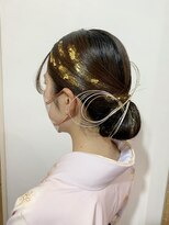 ラトリエコンタン(L´atelier Content)&nbsp;水引 金箔 成人式ヘア 卒業式ヘア 袴ヘア 振袖ヘア【津田沼】
