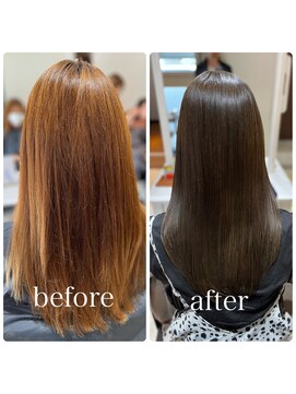 アレッタ 大森町(aletta) カット+カラー+美髪矯正