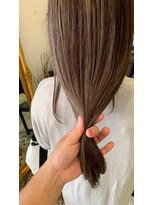 マイ ヘア デザイン 岡崎(MY hair design) 斜めバング/グレージュカラー/シルキーベージュ/岡崎