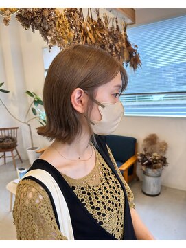 ジジ 宇都宮(Gigi) 前髪/インナーグレージュ/ダブルカラー/ミルクティーベージュ