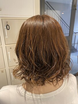 フィゼル 福島店(fizelle) ボブのデジタルパーマ　原明日香