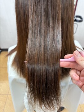 シルエットヘアメイク(silhouette hair make) 【お客様施術】艶髪♪縮毛矯正で髪質改善