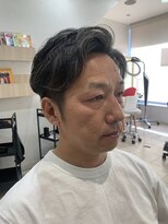 アッシュ 仙川店(Ash)&nbsp;グレイヘアが映える　イケオジメンズカット　人生初パーマ