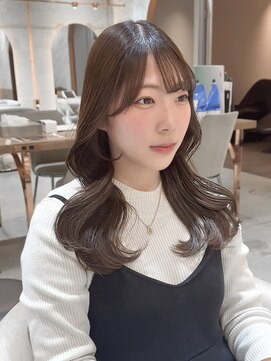 ロンド ブランシュ 錦糸町北口(Lond blanche) 前髪アンブレラカラーこなれミディイメチェンウェーブパーマ