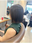 切りっぱなしボブシークレットハイライト イメチェン【横浜】k