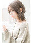 【ナチュラル質感♪】グレー系カラー×ウルフカット