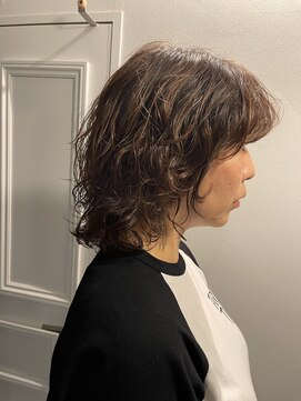 ローブ(loave) アレンジも可愛い！マッシュウルフ×パーマ