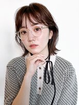 アイティー バイ アルバム 中野店(IT by ALBUM) くすみベージュオリーブカラー透明感カラーボブルフ秋色_F0300