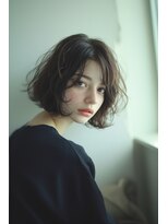 クレア 新板橋店(CREA)&nbsp;クセ毛風ボブ20代30代40代カットボブ白髪染め髪質改善/板橋赤羽