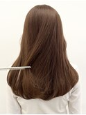 くすみブラウンベージュ/髪質改善トリートメント/ぱつっとカット