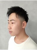 束感カットアッシュブラック刈上げベリーショート【新大阪】
