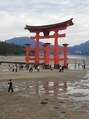 ヘアーサロン カーサ(hair salon Casa)&nbsp;旅行が好きです！こちらは広島の厳島神社の鳥居です♪