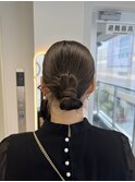 カチモリヘア/アップヘア/ローポニー/結婚式ヘアセット