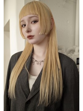 レコ 渋谷(LECO) 抜きっぱなしブリーチ×姫カット