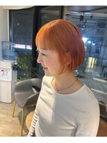 ヌビア 青葉台(NUBIA)&nbsp;オレンジボブ【ボブ/ブリーチ/青葉台】