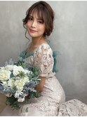 フェミニンな柔らかさを引き出すブライダルヘア