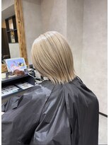 サニー 渋谷(SUNNY) バレイヤージュ、ハイライト、レイヤーロング、グレーベージュ