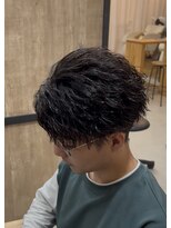 メンズギフト(men's GIFT)&nbsp;メンズマッシュ刈り上げツイストスパイラルパーマセンターパート