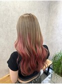 ピンクグラデーション