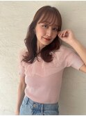 【外ハネ】外ハネが可愛いウェーブヘア
