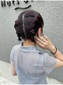 こだわりツインアレンジ バースデーヘア お呼ばれ イベント 浴衣