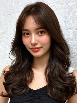 アビリタ(abilita) ロング 韓国ヘア レイヤーカット 顔周りカット 黒髪 10代20代