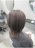 白髪ぼかしハイライト