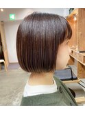 ぱっつんボブ×ブラウンカラースタイル一覧へ戻る