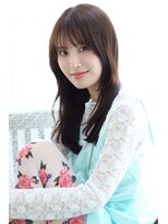 アルベロ(albero)&nbsp;大人可愛いマロンブラウン×ロングレイヤー20代ヘア 30代ヘア