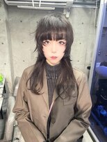 シックス バイ インク 渋谷(SIX by INK.)&nbsp;ダークブルー/デジタルパーマ/ワンホンレイヤー[渋谷]