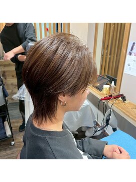 ハノンメンズ 大宮(Hanon men's) メンズウルフ/襟足あり/ナチュラルブラウン