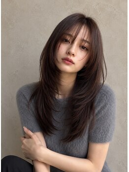 サン 大阪梅田(SUNC)の写真/阪急梅田徒歩1分●カット+カラー+TR￥5900[大阪梅田駅/梅田/韓国/レイヤーカット/髪質改善カラー/縮毛矯正]