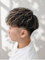 エクラート メン 仙台(ECLART men.)&nbsp;仙台 メンズ ツイスパメッシュ テーパーフェード