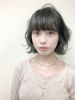GINZA CAMINOIA TAKASAKI 3rd.&nbsp;くすみブルーくすみカラーフェザーボブ　ブルージュ