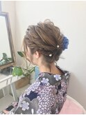 浴衣ボブアレンジ【ブライダルヘアメイク　立川/立川南/袴】