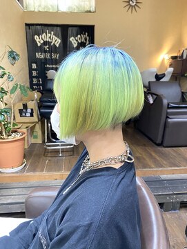 サムブリッジ(SOMEBRIDGE) ☆ ライムグリーン × パープルブルー ★(SOMEBRIDGE 亀有)