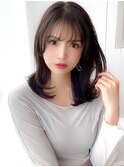 《Agu hair》インナーカラーが決め手★辛口ストレートミディ