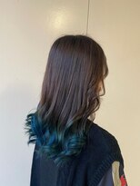 カシェ リタ ヘアー(CACHE'&RITA HAIR)&nbsp;初ブリーチ◯グリーン