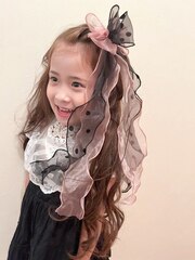 【BLUEFAIRY】キッズ★ビッグリボン★ヘアアレンジ