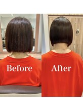 短くても柔らかくまとまるボブ