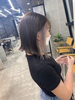 ジーナ セントラル銀座(Zina)&nbsp;外ハネボブ＊セクションカラー＊プラチナ【ZinaCENTRAL】