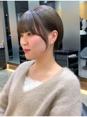 Lond表参道【伊杏】透明感グレーブラウン!耳かけ丸みショート