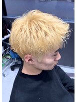 クレオ 片江店(CREO) ハイトーンホワイトゴールドジェット風ネオモヒカン清潔感小顔