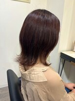 アンプヘアー 二条店(unpeu hair) オレンジブラウン×イヤリングカラー