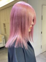 ベレーザ 渋谷(BELEZA)&nbsp;5738ベビーピンク艶髪ハイトーンカラーオンブレホワイトピンク