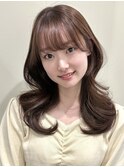 韓国風/レイヤー/前髪/顔まわり/くびれヘア