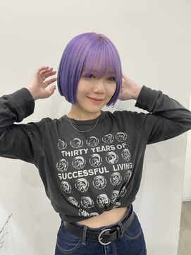 クラン バイ ナチュラル(clan by Natural) ラベンダーカラー/ホワイトラベンダーカラー/ハイトーンボブ