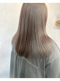 ナチュラルハイライトで透明感グレージュ