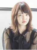 前下がり外ハネミディ【自由が丘 ibrel】
